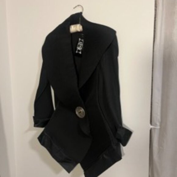 NWT Vintage IPSE New Wave Pleated Blazer Jacket - Picture 6 of 12